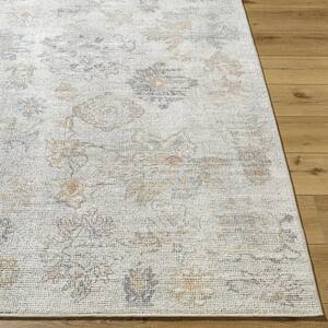 Olympic Light Gray Traditional 7 ft. x 9 ft. Indoor Area Rug
