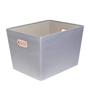 60 Qt. Gray with Copper Handles Canvas Tote