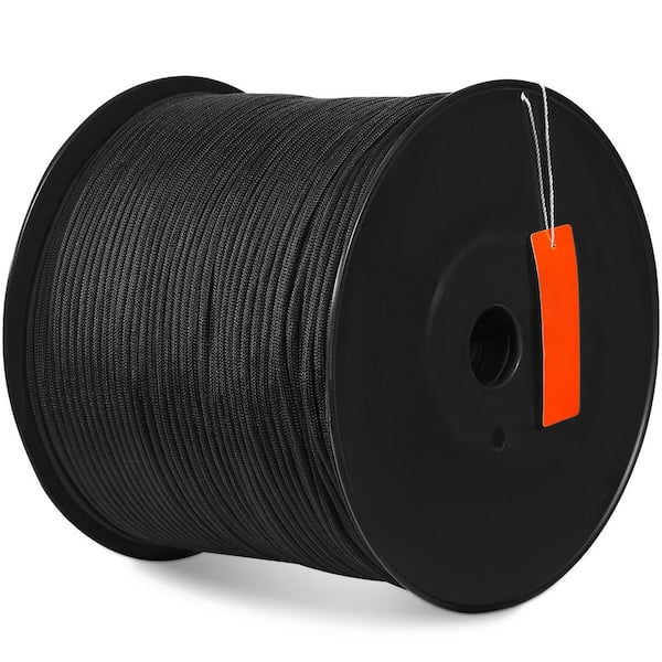 Durable Nylon Cord, 3/16 in. x 1000 ft., 32-Strand Design, 720 LBS. Load Capacity, Multi-Purpose Rope for Outdoor