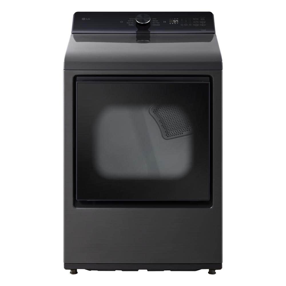 7.3 cu. ft. Vented Electric Dryer with Wi-fi and AI Sensor Dry in Platinum Black