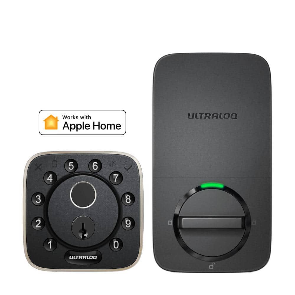 ULTRALOQ Black Fingerprint Smart Lock with Built-in WiFi