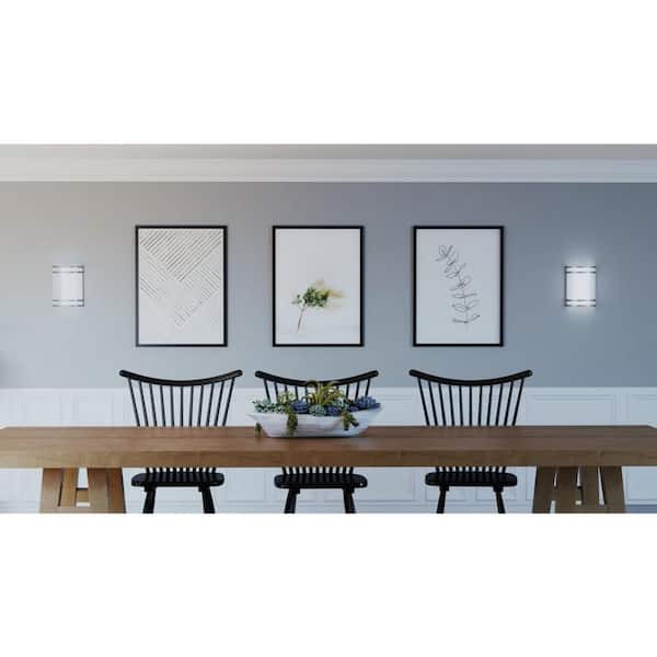 1-Light Brushed Nickel Integrated LED Wall Sconce