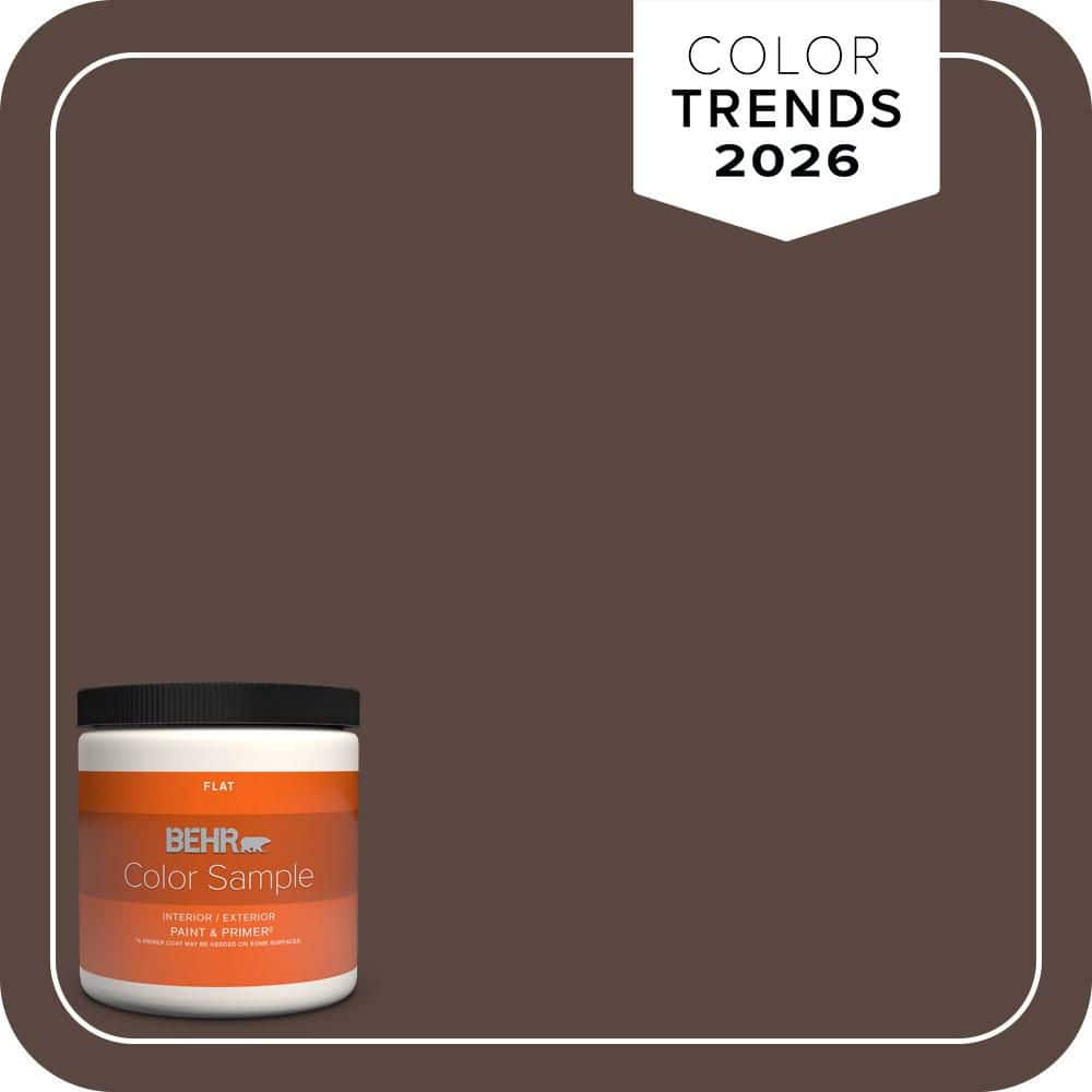 8 oz. #N170-7 Baronial Brown Flat Interior/Exterior Paint & Primer Color Sample price history on PriceWatchPro