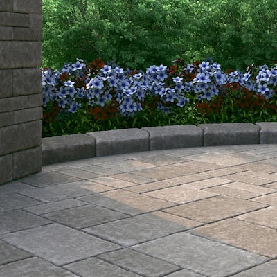 RumbleStone 10.5 in. x 3.5 in. x 5.25 in. Greystone Concrete Edger (144 Pcs. / 125 Lin. ft. / Pallet)