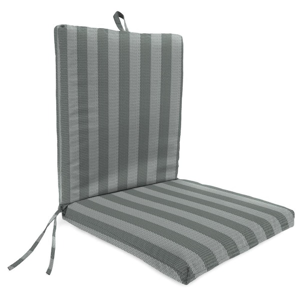 Jordan Manufacturing 44 in. L x 21 in. W x 3.5 in. T Outdoor Chair Cushion in Conway Smoke