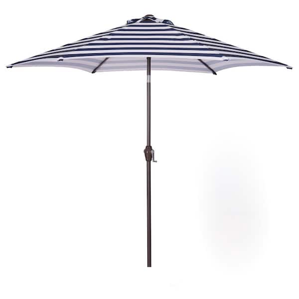 Miscool BREA Umbrella Diameter in whole feet followed by 8.5 ft. Market Patio Umbrella in Blue