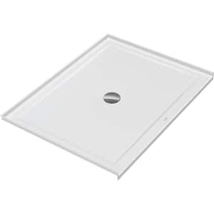 Architec 48 in. L x 36 in. W Alcove Shower Pan Base with Center Drain in White