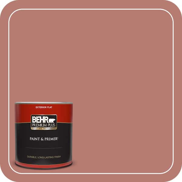 BEHR PREMIUM PLUS 1 qt. #PPU2-10 Heirloom Flat Exterior Paint & Primer