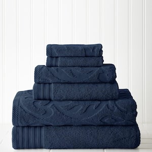 MODERN THREADS Air Cloud 6-Piece Gray Towel Set Charcoal 5ACTL6PE-CHR-ST -  The Home Depot