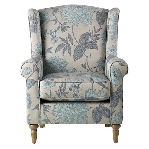 Unbranded Collins Blue Flowers Chair