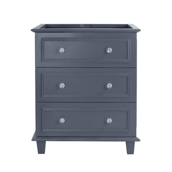 Luna 29.2 in. W x 21.6 in. D x 33.8 in. H Bath Vanity Cabinet without Top in Maple Grey