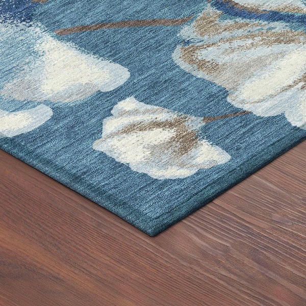 Chantille Machine Washable Indoor/Outdoor Abstract ACN2405 Blue 2 ft. x 3 ft. Accent Rug