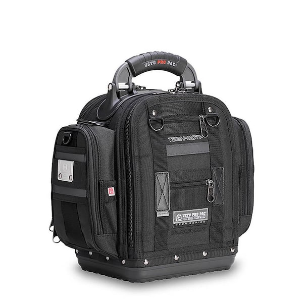16 in. TECH-MCTP Blackout Customizable Medium Compact Service Tool Bag w/ Meter Pockets