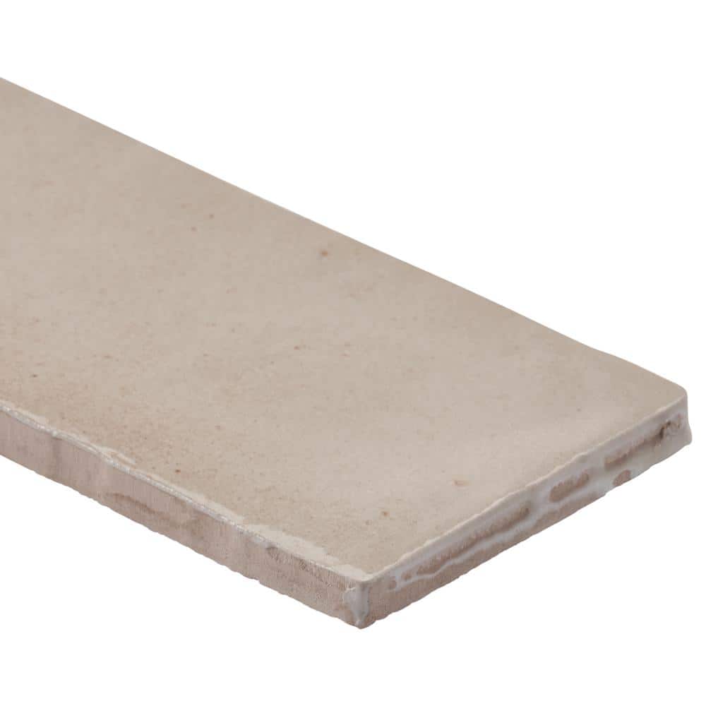 Beige 3" x 8" Glazed Ceramic Subway Wall Tile