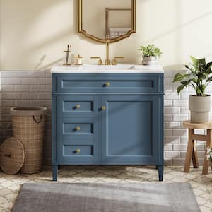 Ziyudura 36 in. Single Sink Freestanding Gray Bath Vanity with