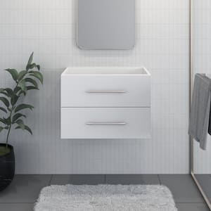 Napa 30 in. W. x 20 in. D x 21 in. H Single Sink Bath Vanity Cabinet without Top in White, Wall Mounted