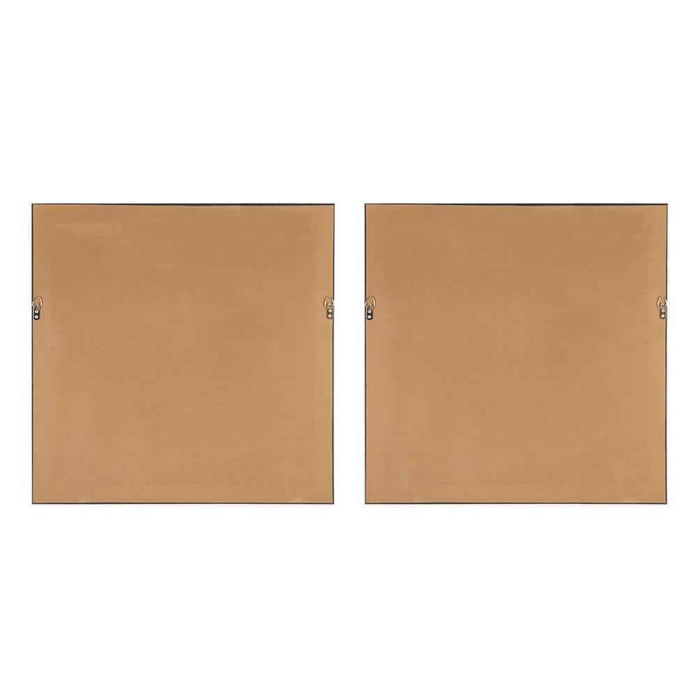 Blue Lagoon Abstract Gel Coat Canvas Wall Art Set with Silver Frame