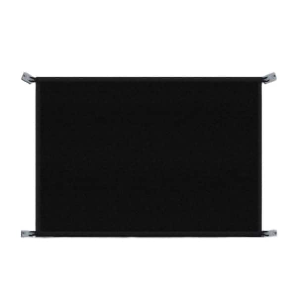 Wellco 40 in. x 30 in. Black Hook Type Fireplace Storm Warmer Screen