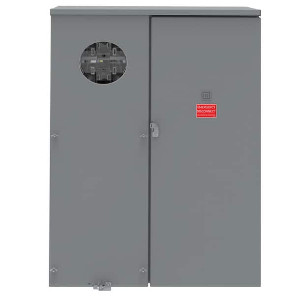 QO 400 Amp 8-Space 16-Circuit Outdoor Ringless Underground Main Breaker CSED with Class 320 Lever Bypass