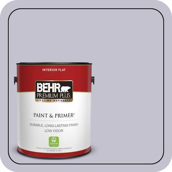 BEHR PREMIUM PLUS 1 gal. #MQ5-40 Satire Flat Low Odor Interior Paint & Primer