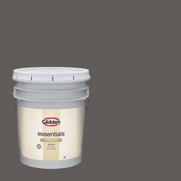 Glidden Essentials 5 gal. PPG1008-7 Stone's Throw Semi-Gloss Exterior Paint