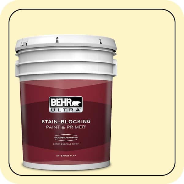 BEHR ULTRA 5 gal. #PPL-20 Dancing Butterfly Extra Durable Flat Interior Paint & Primer