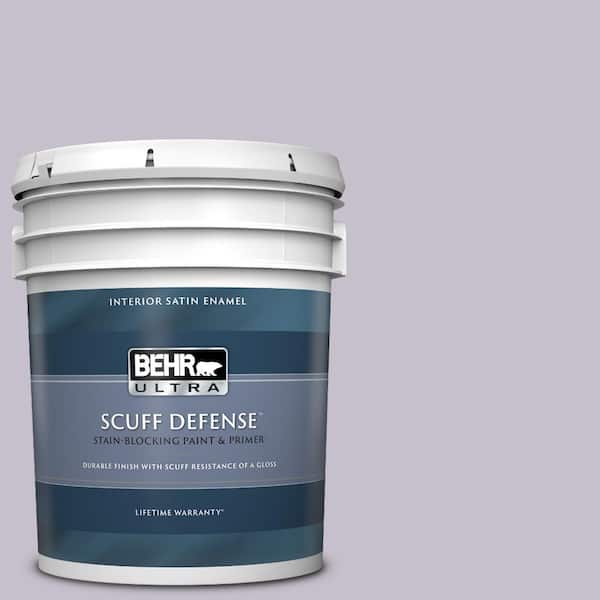BEHR ULTRA 5 gal. #660E-3 Foxgloves Extra Durable Satin Enamel Interior Paint & Primer