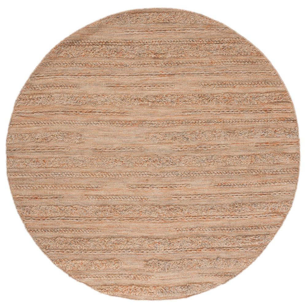 Vermont 6 ft. x 6 ft. Beige/Orange Marle High-Low Round Area Rug price history on PriceWatchPro