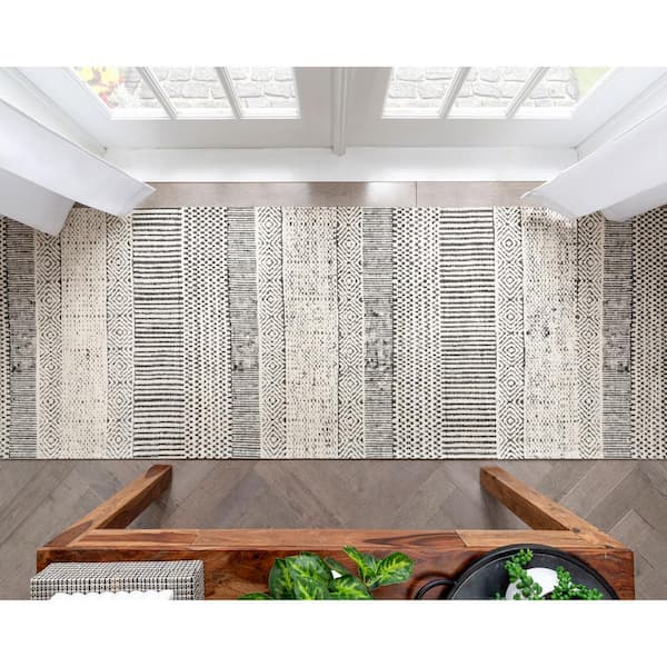 Modern Geometric Runner Rug Abstract Indoor Washable - Temu