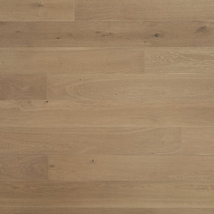 Eclipse XL Euro Oak 1/2 in. T x 7.5 in. W Tongue and Groove Wire Brushed Engineered Hardwood Flooring (31.09 sqft/case)