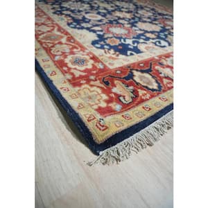 Navy 8 ft. x 10 ft. Hand-Knotted Wool Classic Timeless Rug Area Rug