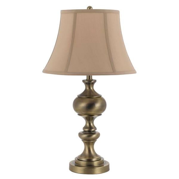 CAL Lighting 27.5 in. Antique Brass Table Lamp Set