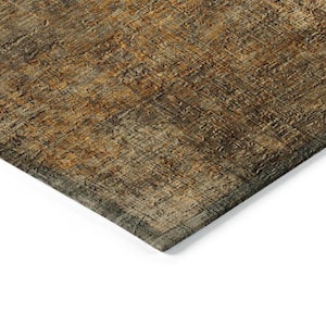 Chantille ACN593 Brown 5 ft. x 7 ft. 6 in. Machine Washable Indoor/Outdoor Geometric Area Rug