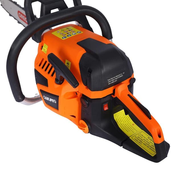 Huluwat Orange 52 cc 2-Cycle Gasoline Chain Saw with 20 in. OREGON