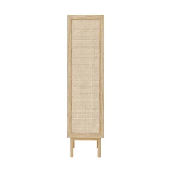 Classe 15.5 in. W x 15 in. D x 60 in. H Brown Freestanding Linen Cabinet in Natural Oak