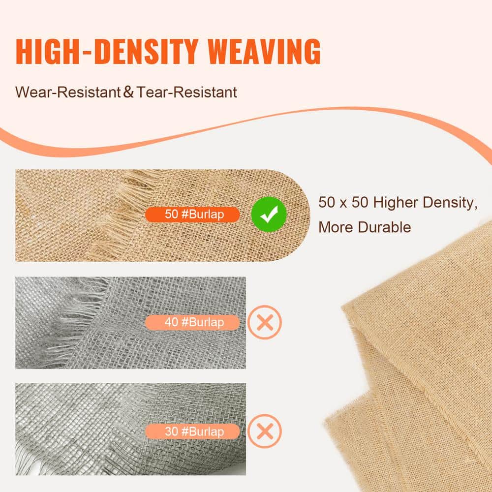Natural Brown Burlap Canvas Roll for Outdoor Projects