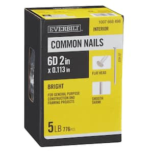 2 in. x 6D Bright Common Nails 5 lbs. (776-Count)