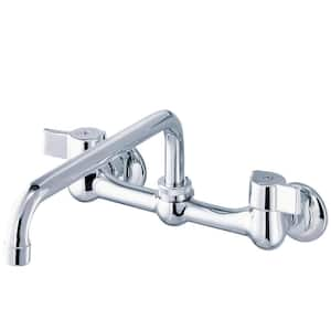 Gerber Classics 2-Handle Wall Mount Standard Kitchen Faucet in Chrome