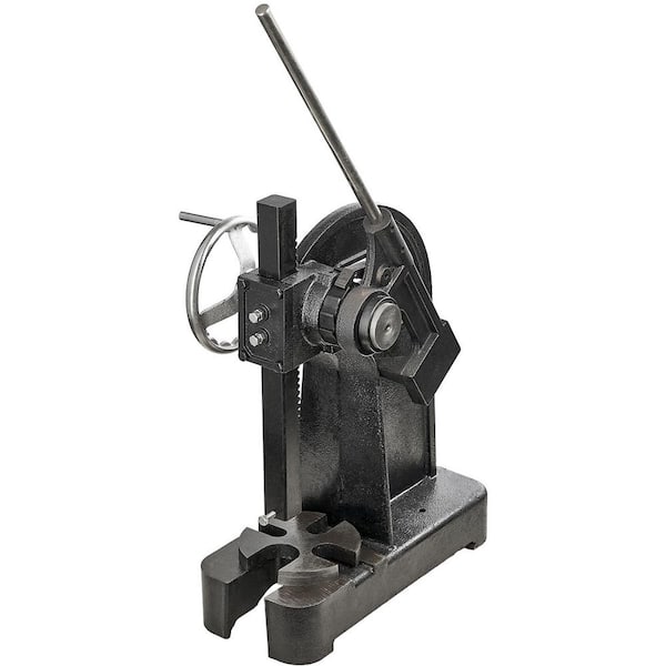 Arbor Press, Cast Iron Manual Desktop Punch Press, 12.2 in. Maximum Height, 3 Ton Ratchet Type Arbor Press