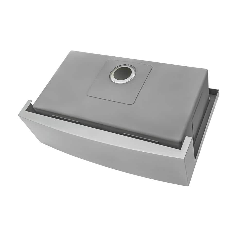 Ruvati 33" Stainless Steel Farmhouse Apron-Front Kitchen Sink