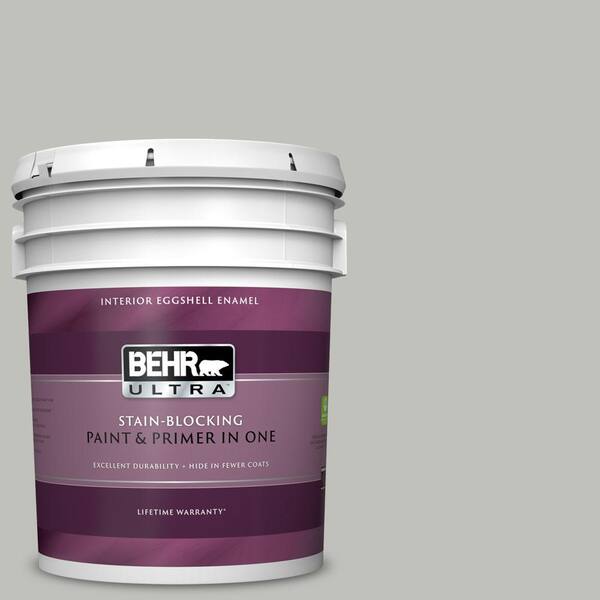 BEHR ULTRA 5 gal. #UL210-8 Silver Sage Eggshell Enamel Interior Paint and Primer in One