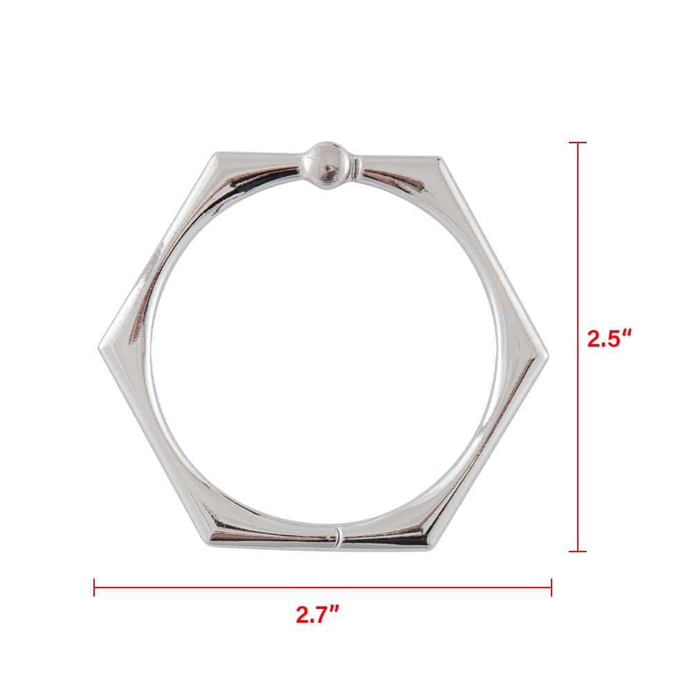 Chrome Rustproof Zinc Alloy Shower Curtain Hooks Set of 12