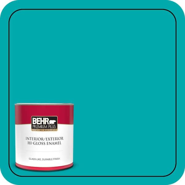 BEHR PREMIUM PLUS 1 qt. #P460-5 Fiji Hi-Gloss Enamel Interior/Exterior Paint & Primer