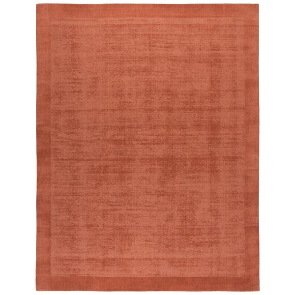 Mirage 8 ft. x 10 ft. Rust Border Area Rug