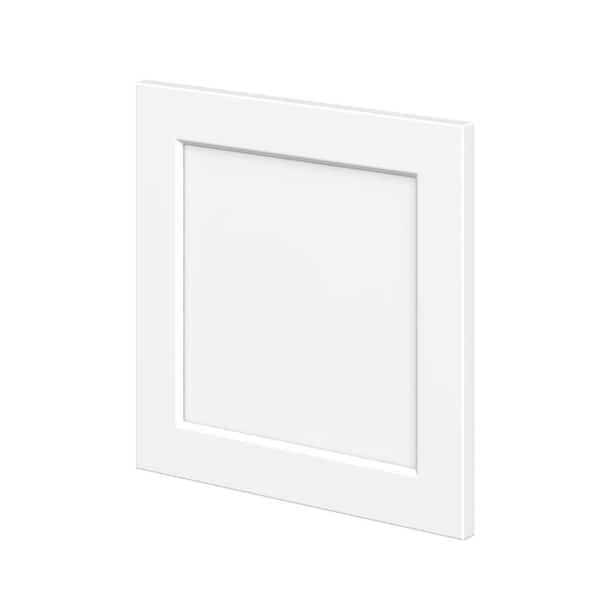 Emerson 15 in. W x 0.75 in. D x 15 in. H in Pure White Cabinet Door Sample