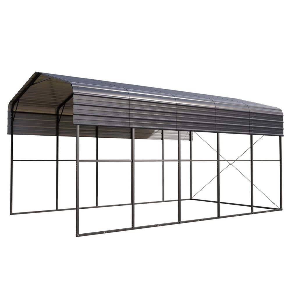 14 ft. x 25 ft. Carport Steel RV Car Canopy Shelter in Black price history on PriceWatchPro