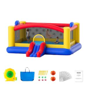 Inflatable Bounce House 177 x 173 x 80 in. Outdoor High Quality Playhouse Trampoline for Ages 3-Years to 10-Years