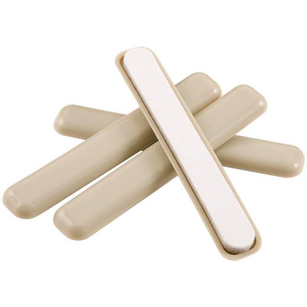 Unbranded 1/2 in. x 4 in. Mover Bars with Adhesive (4 per Pack)