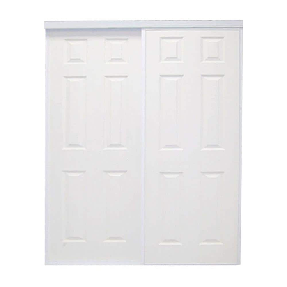 Paneled Manufactured Wood Prefinished Sliding Closet Door 