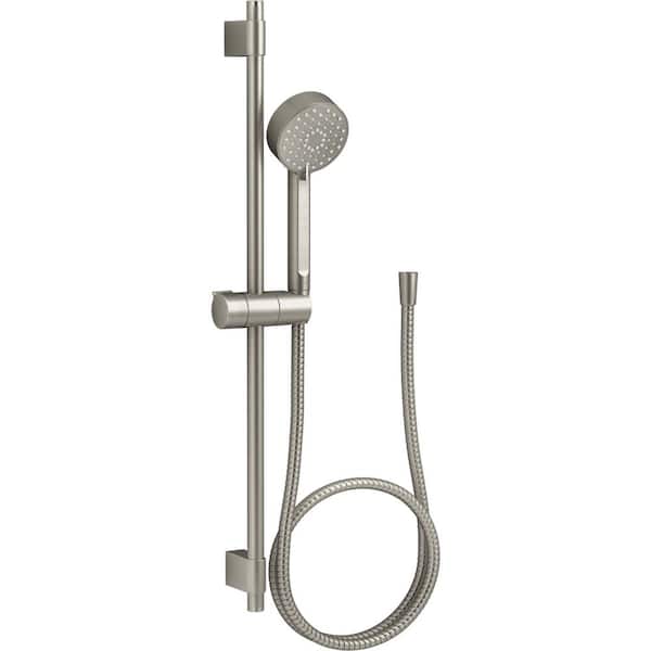 Awaken 3-Spray Handshower Kit with Slidebar and Hose in Vibrant Brushed Nickel